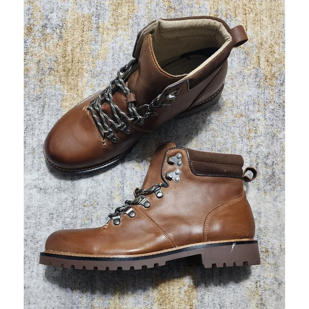 NWOT Banana Republic Men's Brown Alpine Hiking Boots Size 9 - 1/2 M
